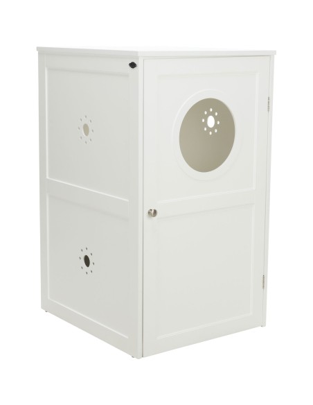 Casa para Gatos con 2 Pisos blanco