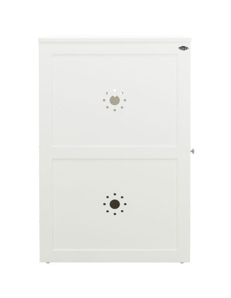 Casa para Gatos con 2 Pisos blanco