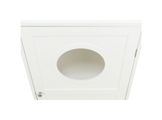 Casa para Gatos con 2 Pisos blanco