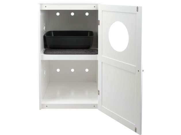 Casa para Gatos con 2 Pisos blanco