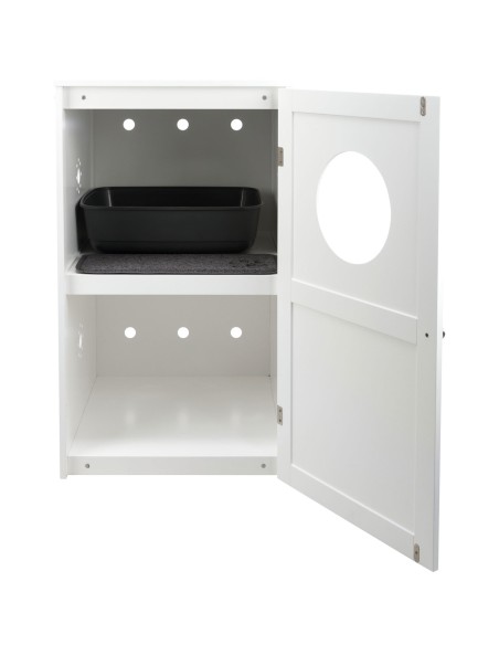 Casa para Gatos con 2 Pisos blanco