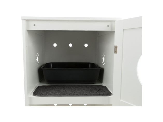 Casa para Gatos con 2 Pisos blanco