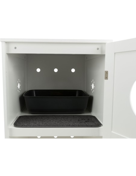 Casa para Gatos con 2 Pisos blanco