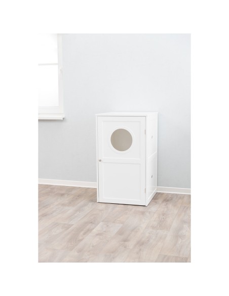 Casa para Gatos con 2 Pisos blanco