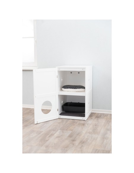 Casa para Gatos con 2 Pisos blanco