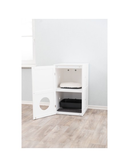 Casa para Gatos con 2 Pisos blanco