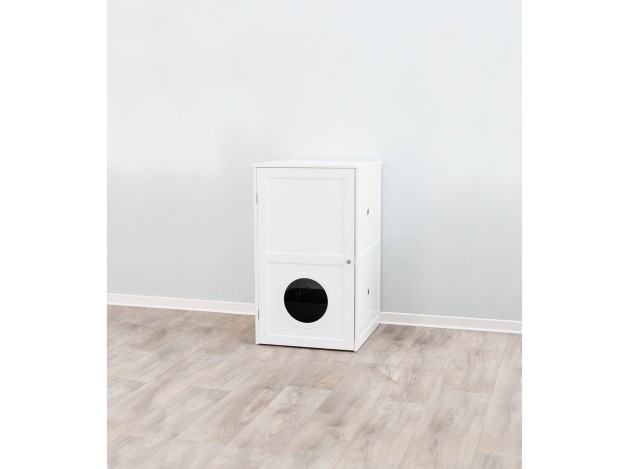 Casa para Gatos con 2 Pisos blanco