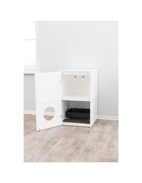 Casa para Gatos con 2 Pisos blanco