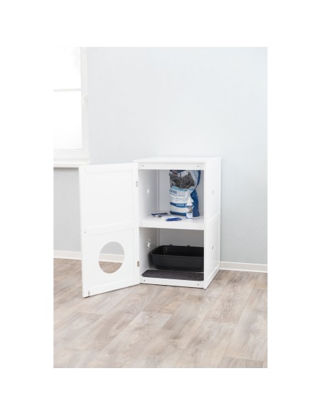 Casa para Gatos con 2 Pisos blanco