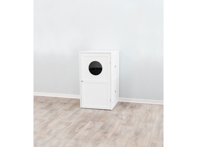 Casa para Gatos con 2 Pisos blanco