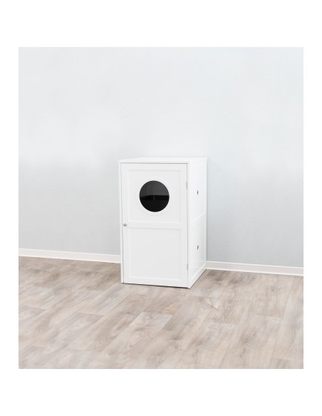 Casa para Gatos con 2 Pisos blanco