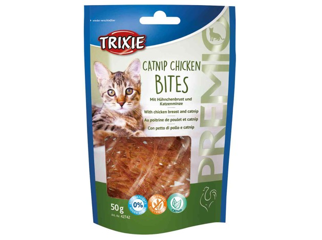 PREMIO Catnip Chicken Bites - Pack de 6 unidades