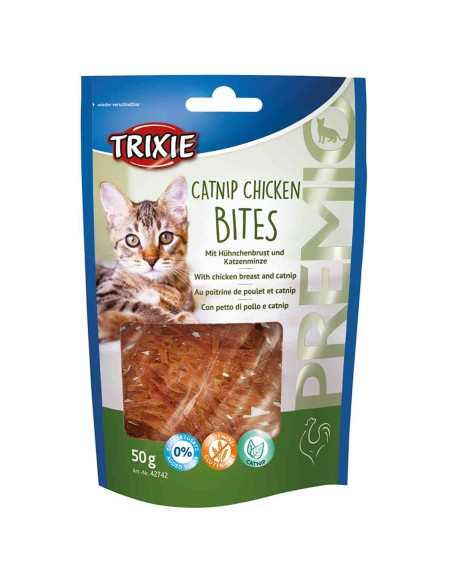 PREMIO Catnip Chicken Bites - Pack de 6 unidades