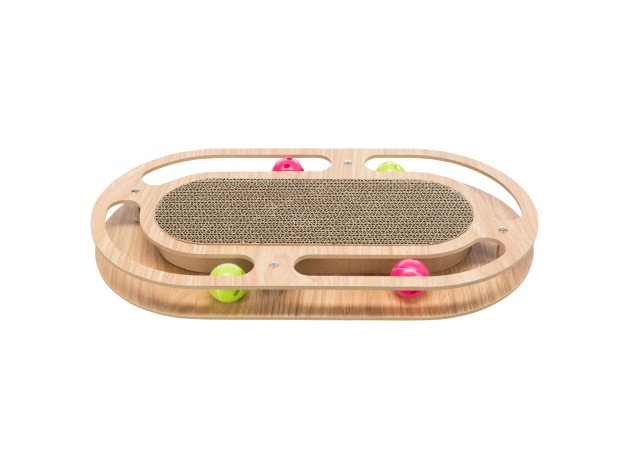 Tabla Cartón Rascadora con Marco de Madera