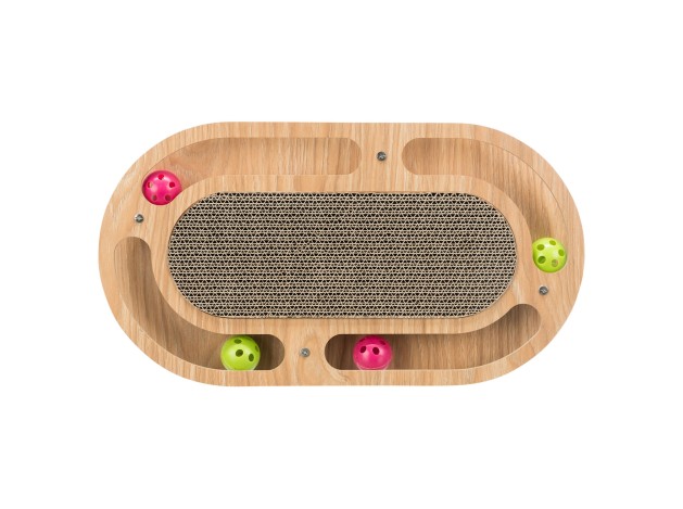 Tabla Cartón Rascadora con Marco de Madera