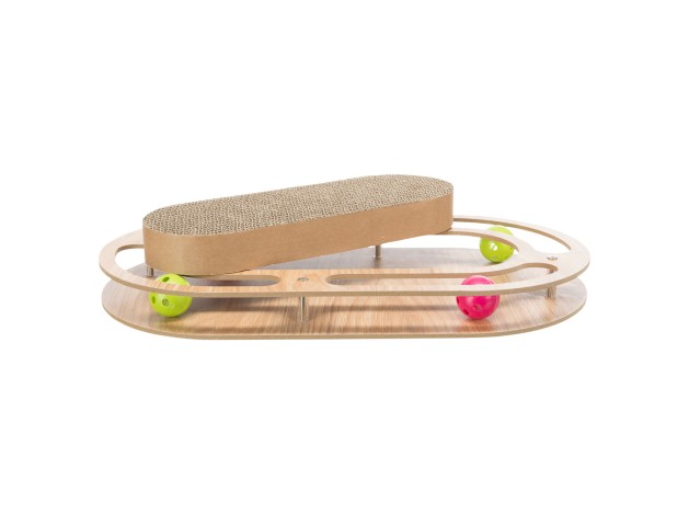 Tabla Cartón Rascadora con Marco de Madera