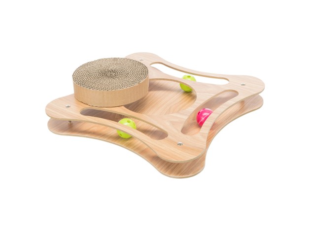 Tabla Cartón Rascadora con Marco de Madera