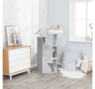 Poste Rascador Abele gris/blanco/gris