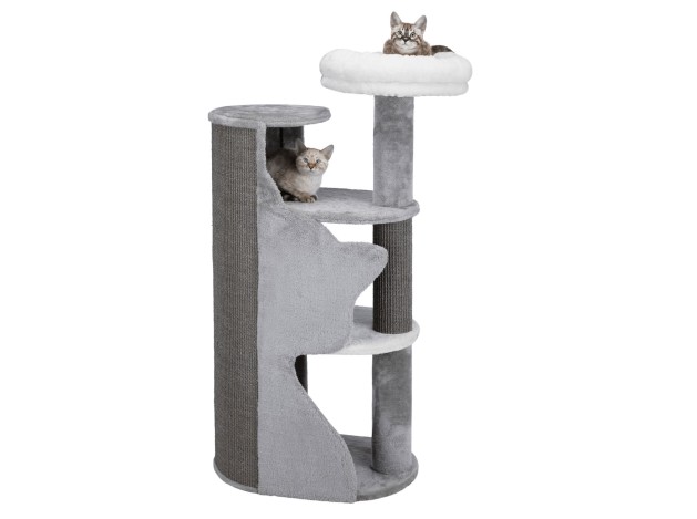 Poste Rascador Abele gris/blanco/gris