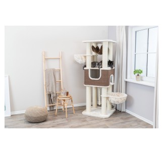 Poste Rascador XXL Humberto crema/marrón oscuro
