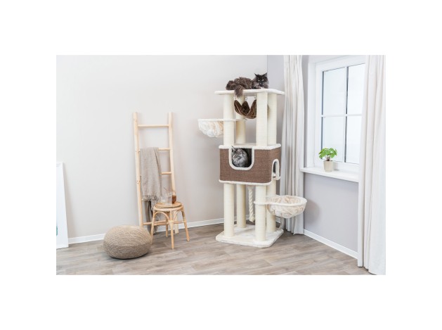 Poste Rascador XXL Humberto crema/marrón oscuro