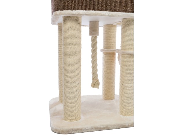 Poste Rascador XXL Humberto crema/marrón oscuro