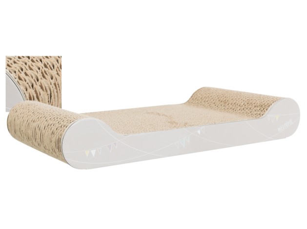 Junior Tabla Cartón Rascadora gris claro