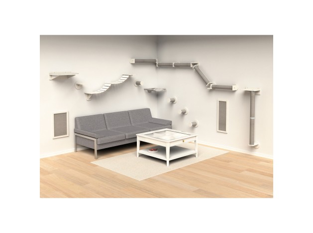 Set de pared 1 blanco/gris