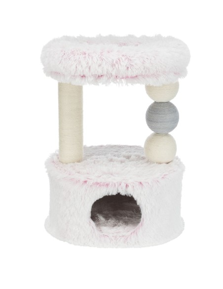 Poste Rascador Harvey blanco-rosa