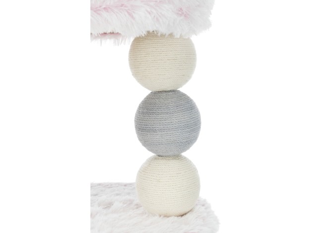 Poste Rascador Harvey blanco-rosa