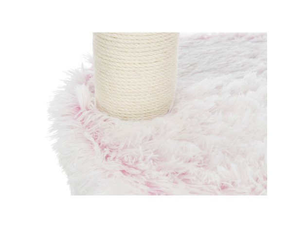 Poste Rascador Harvey blanco-rosa