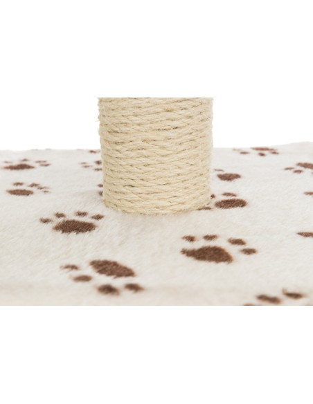 Junior Poste Rascador Zamora beige con huellas impresas