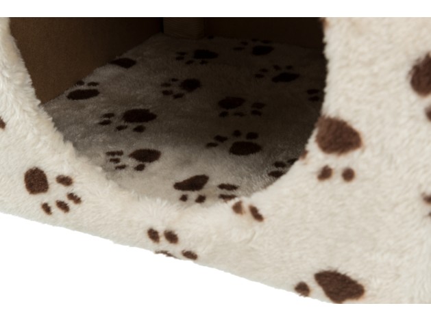 Junior Poste Rascador Zamora beige con huellas...