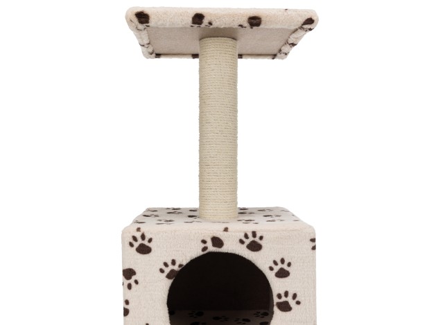 Junior Poste Rascador Zamora beige con huellas...