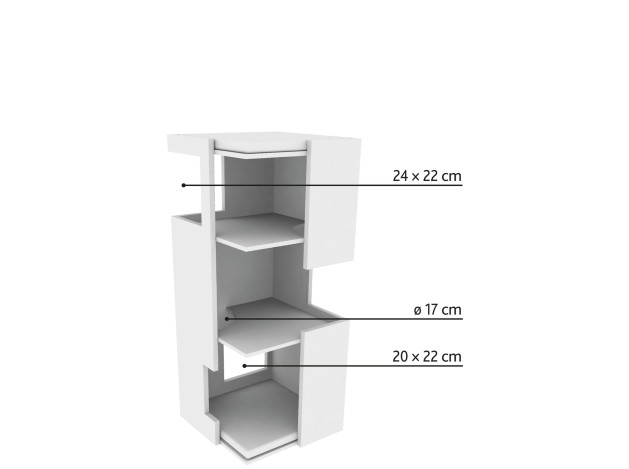 Torre Rascador Gerardo blanco/gris