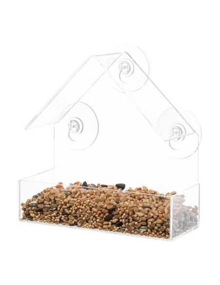 Comedero Pájaros para Cristal Ventana transparente
