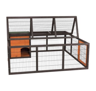 Recinto Exterior con Cubierta negro/marrón