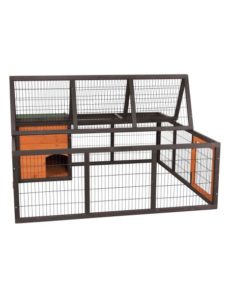 Recinto Exterior con Cubierta negro/marrón