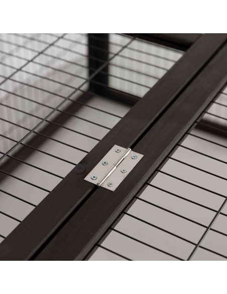 Recinto Exterior con Cubierta negro/marrón