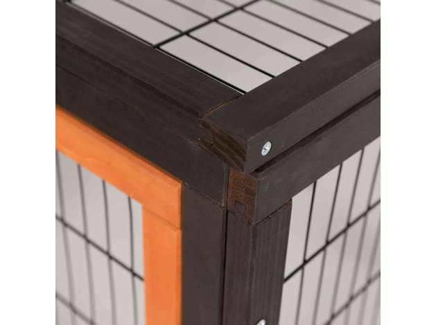 Recinto Exterior con Cubierta negro/marrón