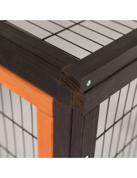 Recinto Exterior con Cubierta negro/marrón