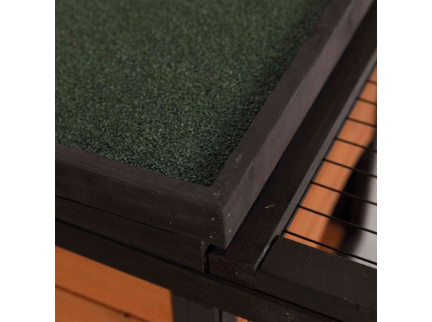 Recinto Exterior con Cubierta negro/marrón