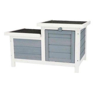 Casita Pequeños Mamíferos gris/blanco 2