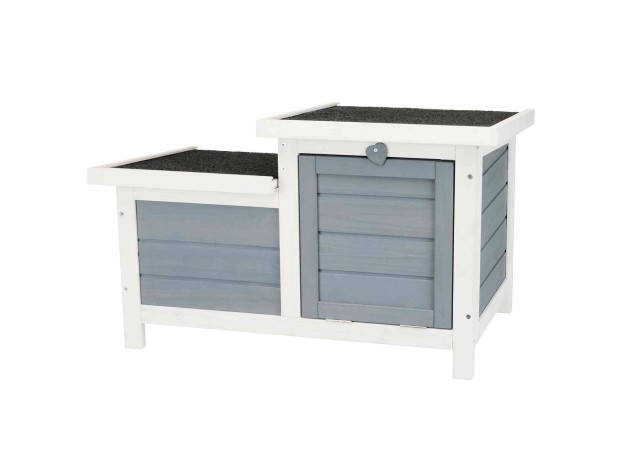 Casita Pequeños Mamíferos gris/blanco