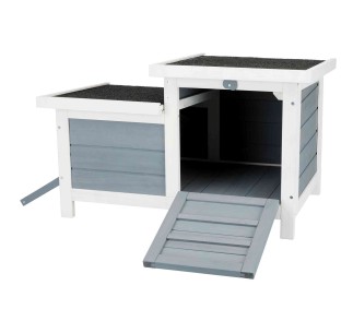 Casita Pequeños Mamíferos gris/blanco