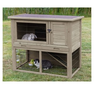 Conejera con Recinto gris-verde