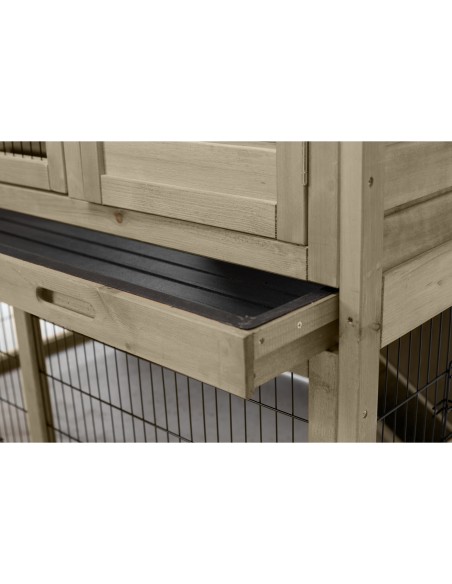 Conejera con Recinto gris-verde