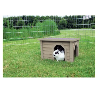 Casita Pequeños Mamíferos gris-verde