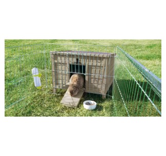 Casita Pequeños Mamíferos gris-verde