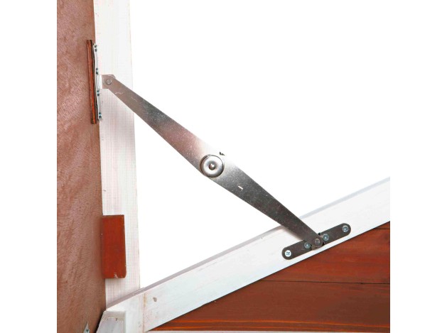 Gallinero con Área de Juego marrón/blanco